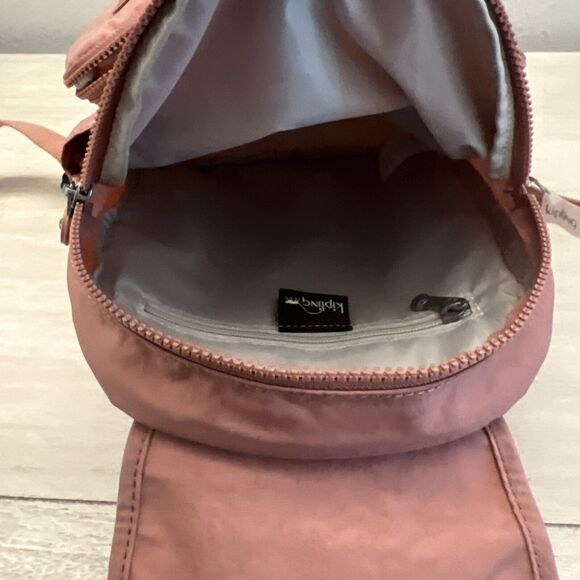 Kipling KIB7Y1 Lovebug Travel Small Backpack Polyamide Nylon Kind Rose - Picture 12 of 15